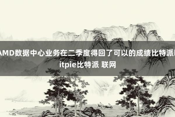 AMD数据中心业务在二季度得回了可以的成绩比特派bitpie比特派 联网