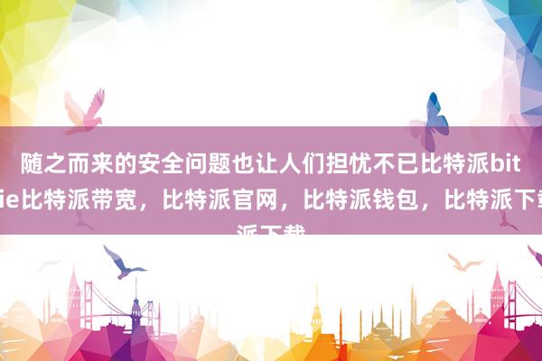 随之而来的安全问题也让人们担忧不已比特派bitpie比特派带宽，比特派官网，比特派钱包，比特派下载