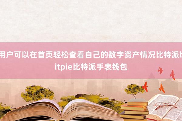 用户可以在首页轻松查看自己的数字资产情况比特派bitpie比特派手表钱包