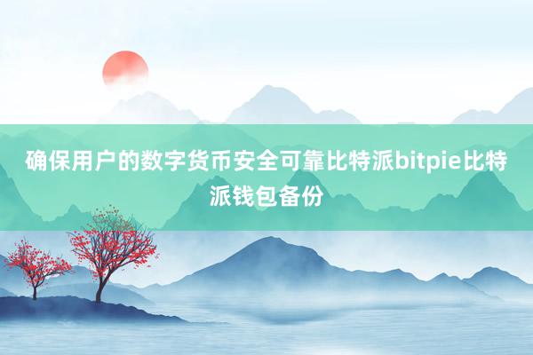 确保用户的数字货币安全可靠比特派bitpie比特派钱包备份