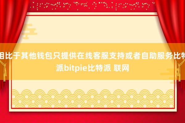 相比于其他钱包只提供在线客服支持或者自助服务比特派bitpie比特派 联网