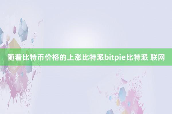 随着比特币价格的上涨比特派bitpie比特派 联网