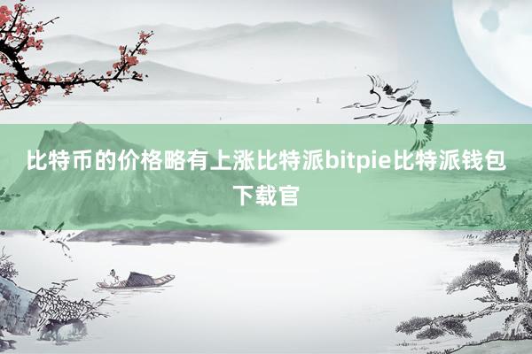 比特币的价格略有上涨比特派bitpie比特派钱包下载官