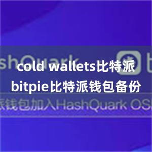 cold wallets比特派bitpie比特派钱包备份