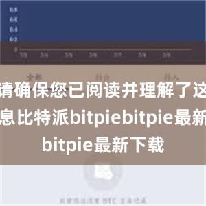 请确保您已阅读并理解了这些信息比特派bitpiebitpie最新下载