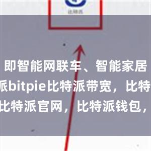 即智能网联车、智能家居等比特派bitpie比特派带宽，比特派官网，比特派钱包，比特派下载