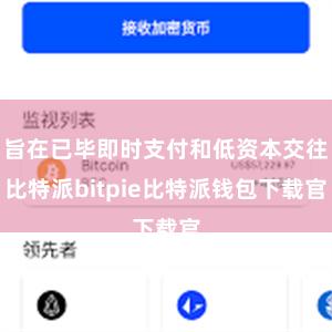 旨在已毕即时支付和低资本交往比特派bitpie比特派钱包下载官